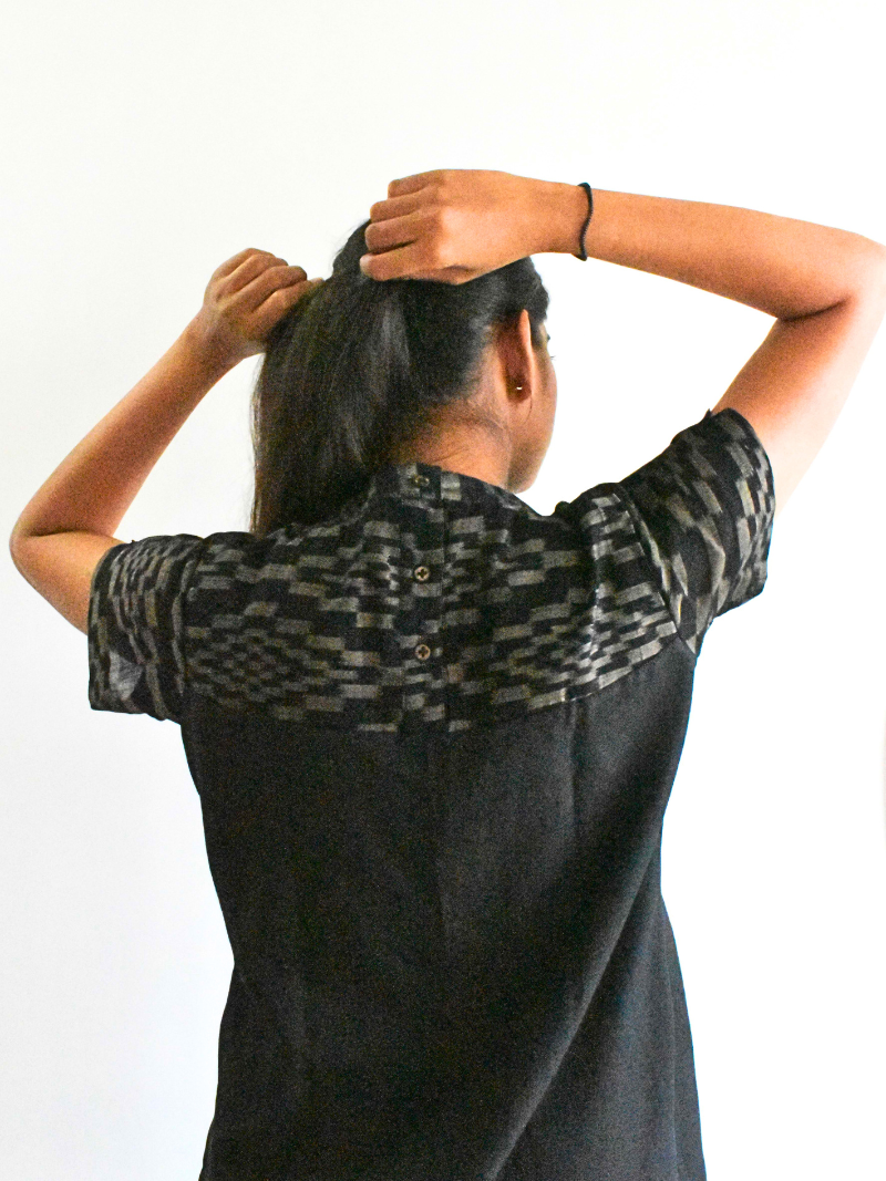 Kai handwoven Ikat Top