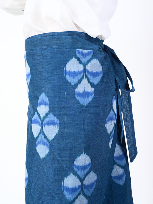 Ghia handwoven ikat reversible skirt