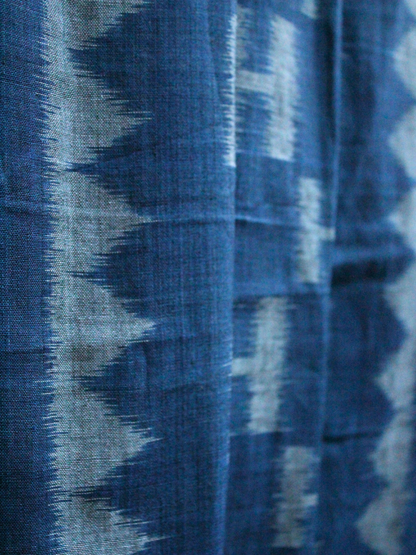Indigo Handwoven Ikat Stole