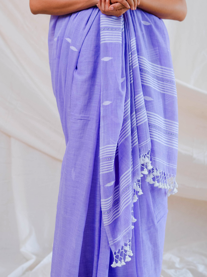 Jamuni Mulmul Handwoven Saree