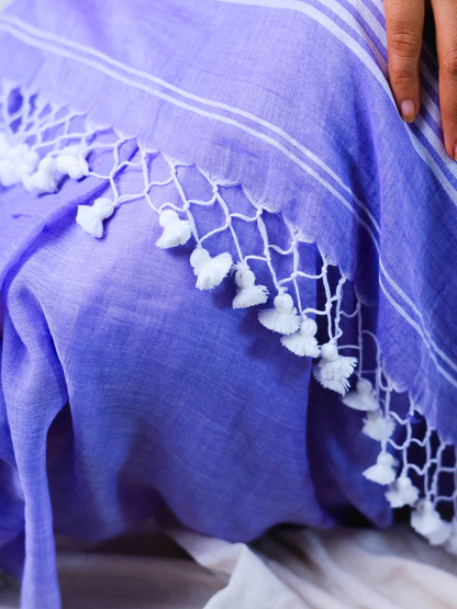 Jamuni Mulmul Handwoven Saree