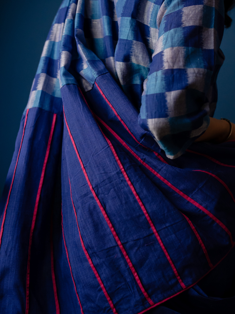 Urja Ikat Cotton Handwoven Saree