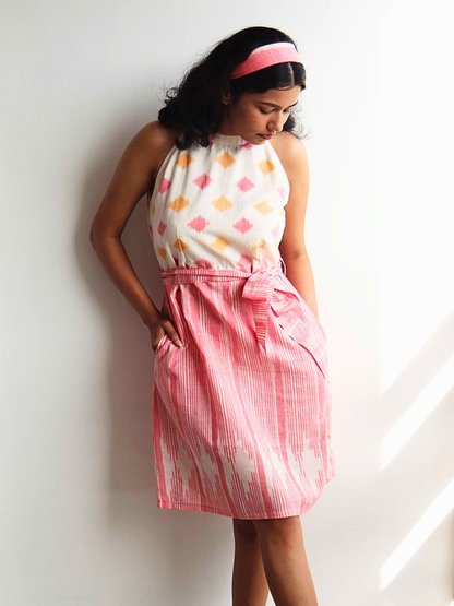 Vesper Handwoven Ikat Dress