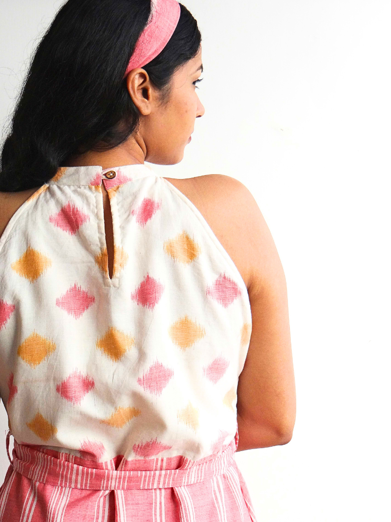 Vesper Handwoven Ikat Dress