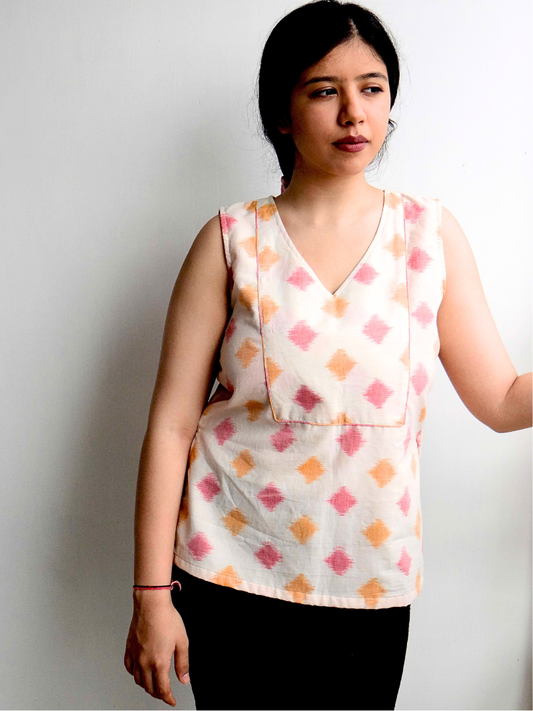 Twilight Handwoven Ikat Top