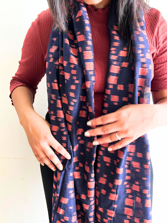 Azu Cotton Silk Stole